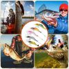 10Pcs Shrimp Bait Set Silicone Soft Lifelike Shrimp Fishing Lures with Luminous Sharp Hooks for Freshwater Saltwater - Lure Set
