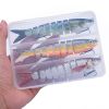 3pcs 8 Segment Fishing Lure Multi Jointed Artificial Bait Slow Sinking Bionic Fishing Bait Ice Fishing Gear - 390 (3pcs With Opp Bag )
