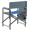 1-piece Padded Folding Outdoor Chair with Storage Pockets,Lightweight Oversized - Default