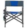 1-piece Padded Folding Outdoor Chair with Storage Pockets,Lightweight Oversized - Default