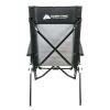 Four-Person Zero Gravity Recliner Camping Chair, Black - black - steel
