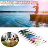 10Pcs Fishing Lures Kit Spoon Lures Hard Spinner Baits - Multi-color