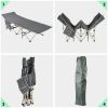Folding Camping Cot ‚Äì Deluxe Collapsible Single Breathable 600D oxford fabric features tear & wear resistance‚Äì Ultra Lightweight, Comfortable, Hea