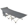 Folding Camping Cot ‚Äì Deluxe Collapsible Single Breathable 600D oxford fabric features tear & wear resistance‚Äì Ultra Lightweight, Comfortable, Hea