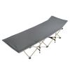 Folding Camping Cot ‚Äì Deluxe Collapsible Single Breathable 600D oxford fabric features tear & wear resistance‚Äì Ultra Lightweight, Comfortable, Hea